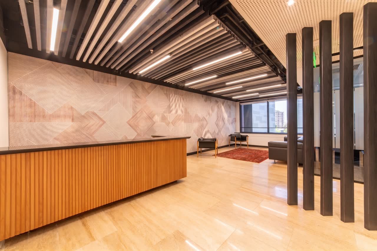 Reception of the ELTON Abogados offices in Vitacura, Santiago
